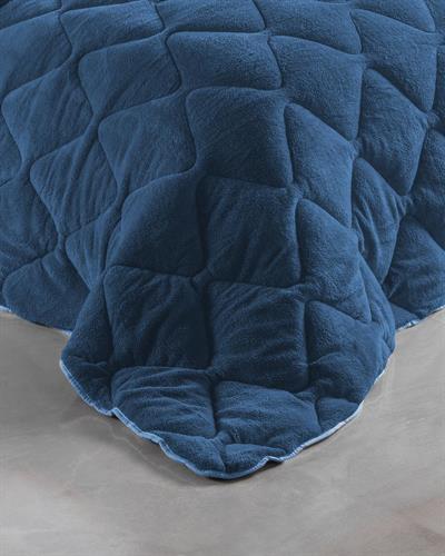 Tek Kişilik Wellsoft Mavi Yorgan Seti /155x215cm