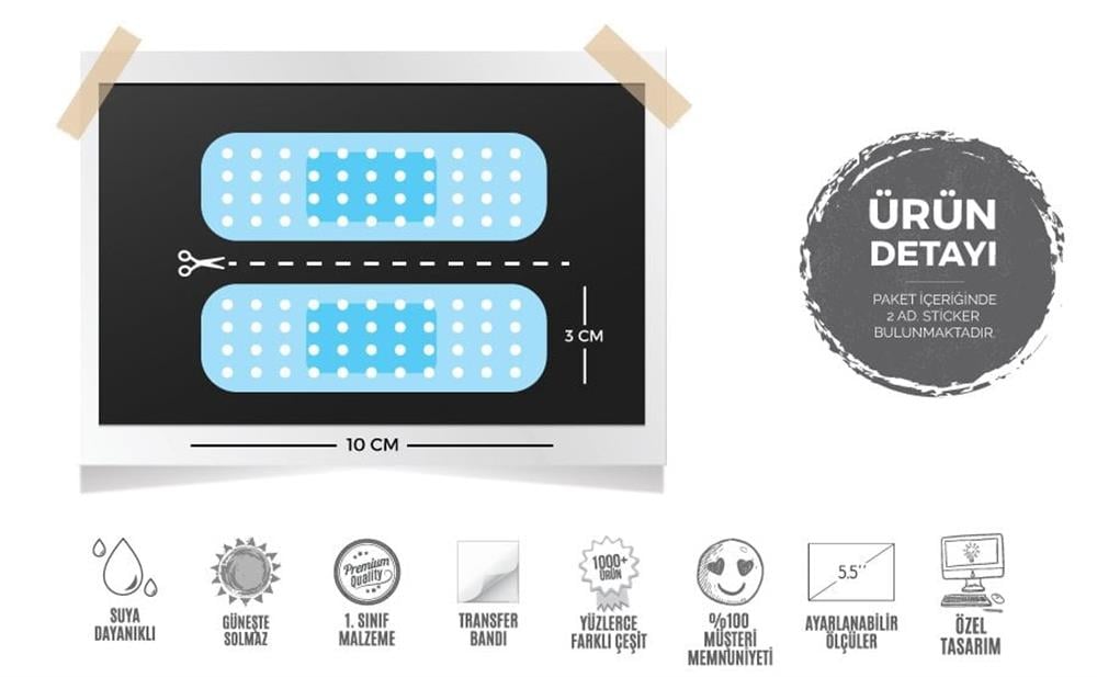BAI9- Mavi Yarabandi Etiketi