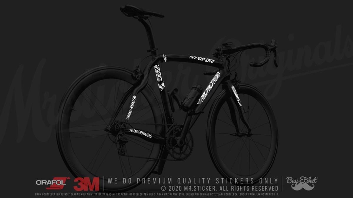 BCY27 Reflektif Koruyucu Sticker Seti Ucgen Desen