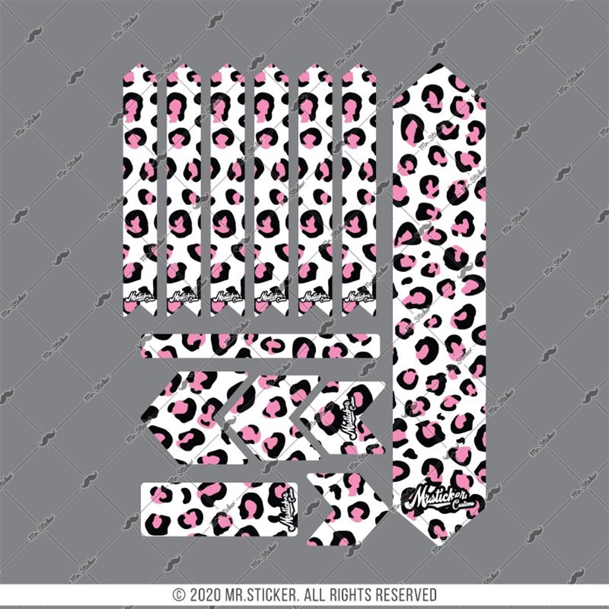 BCY31 Reflektif Koruyucu Sticker Seti Leopar Desen