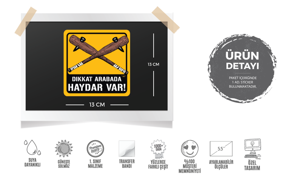 BOB3 Dikkat Arabada Haydar Var Etiketi