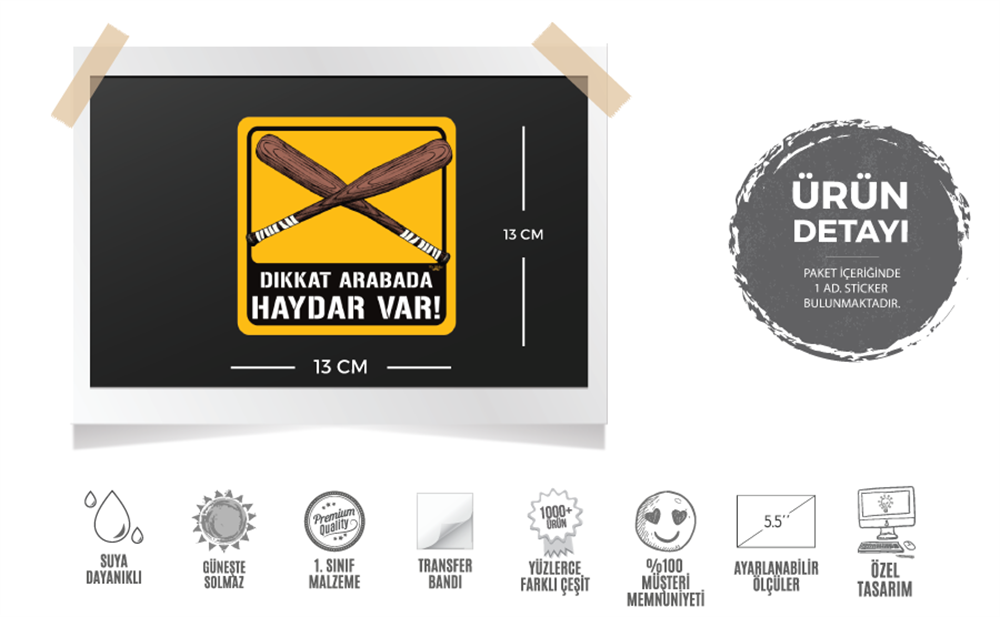 BOB4 Dikkat Arabada Haydar Var Etiketi