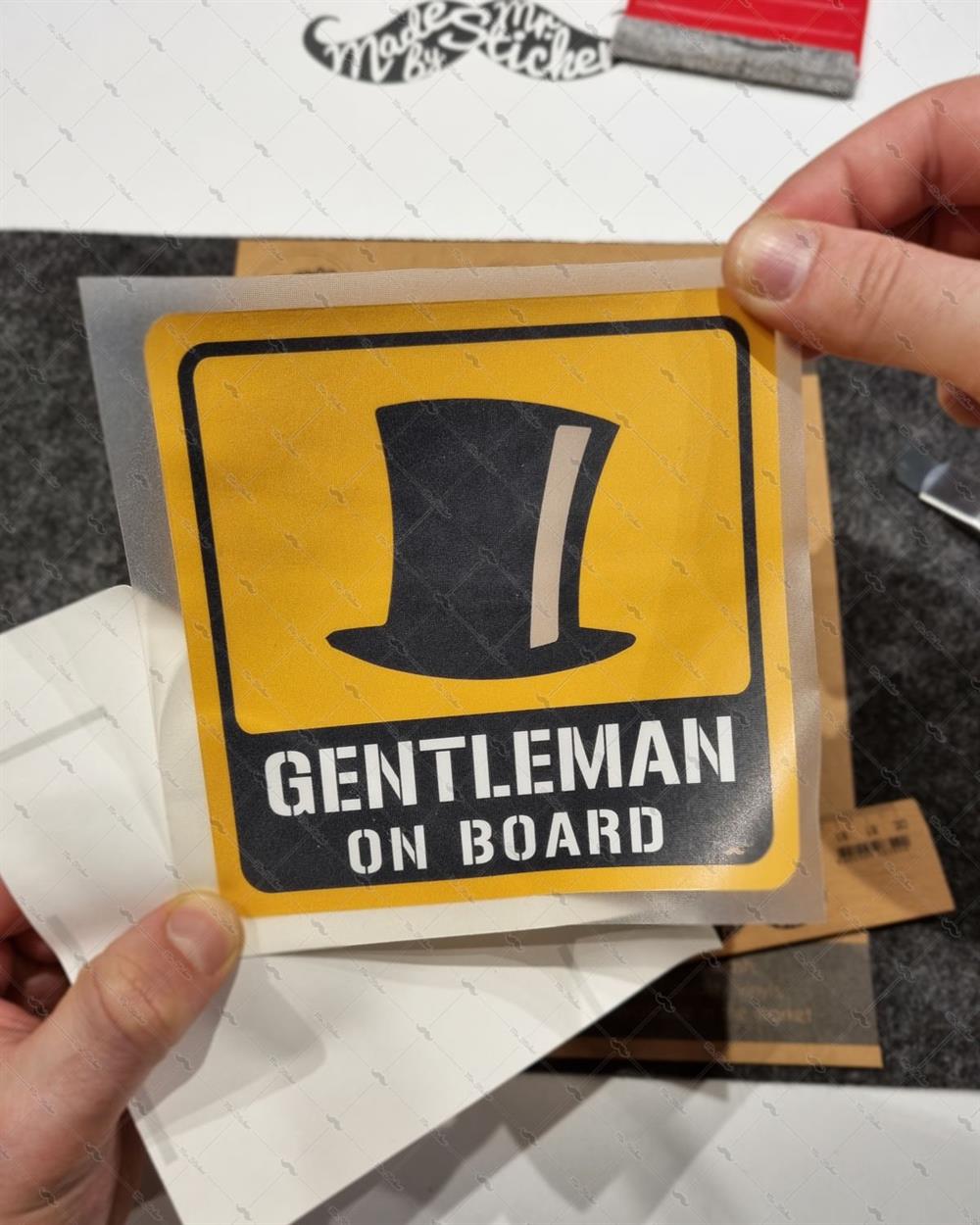 BOB5 Gentleman On Board Etiketi