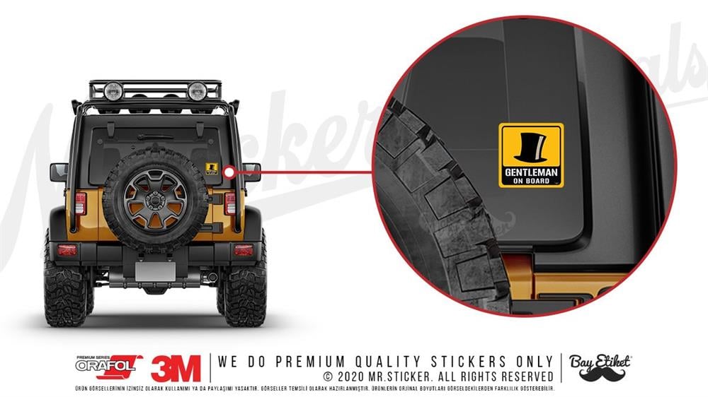 BOB5 Gentleman On Board Etiketi