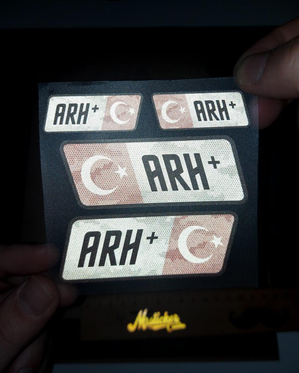BT13 Reflektif A Rh Pozitif (+) Kan Grubu Etiket Seti