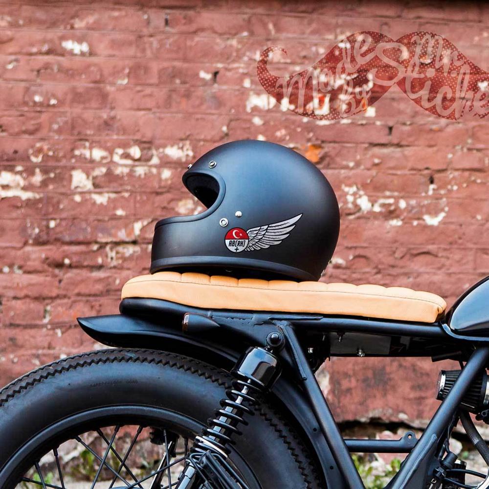 BT26 Reflektif Kanat Desenli AB Rh Pozitif (+) Kan Grubu Etiket Seti