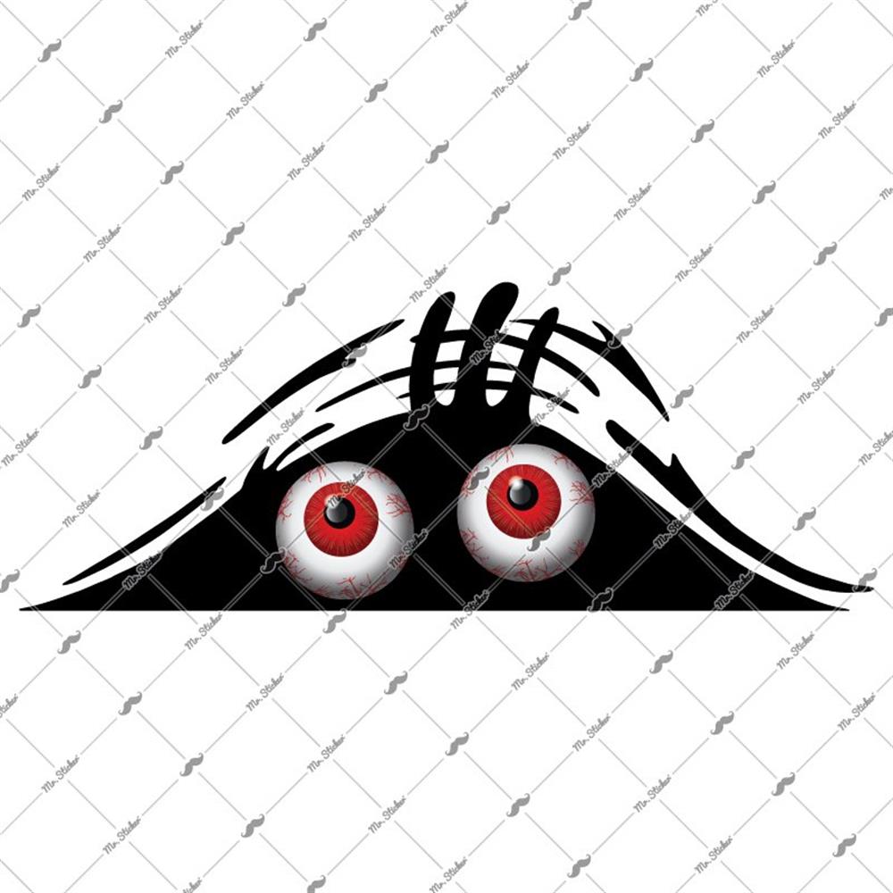 CAR8 Yari Reflektif Bagajdan Bakan Portlek Gozler Etiketi