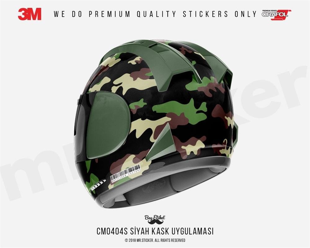 CMO404S - Kask Kaplamaya Uygun 34 Parca Kucuk Boy Kamuflaj Seti