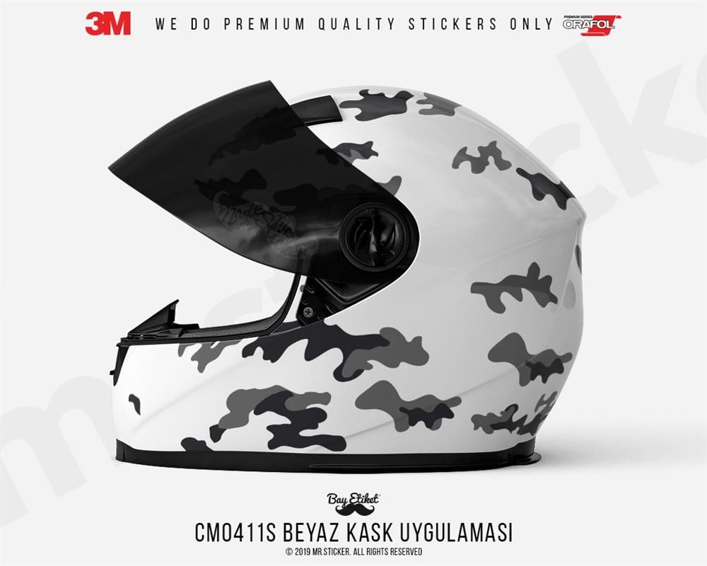 CMO411S - Kask Kaplamaya Uygun 34 Parca Kucuk Boy Kamuflaj Seti