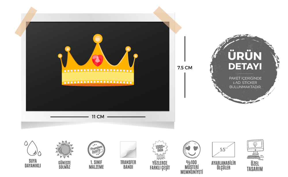 CRW3 Prenses Taci Etiketi