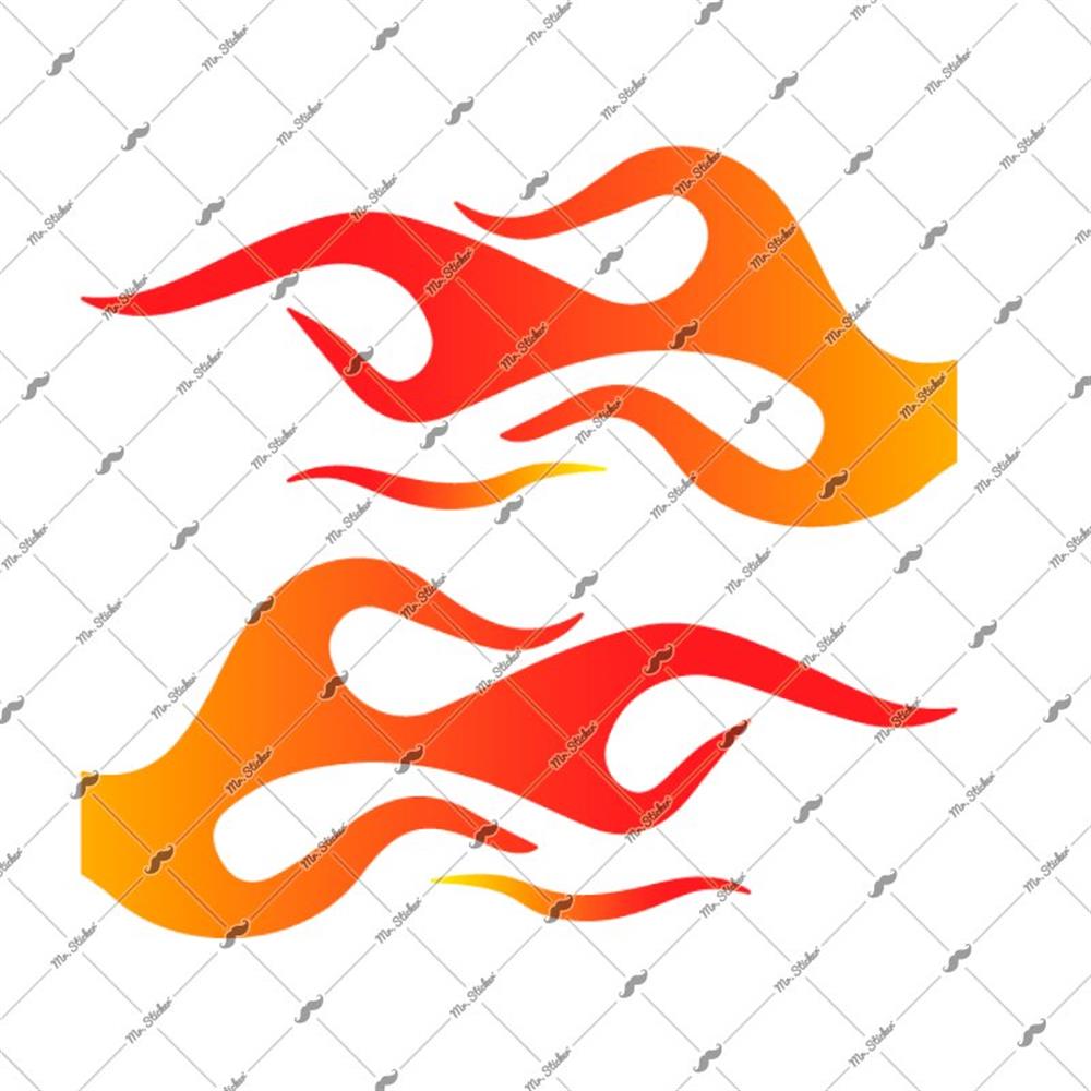 CW8 Alev Etiket Seti - 2 Parca -Simetrik