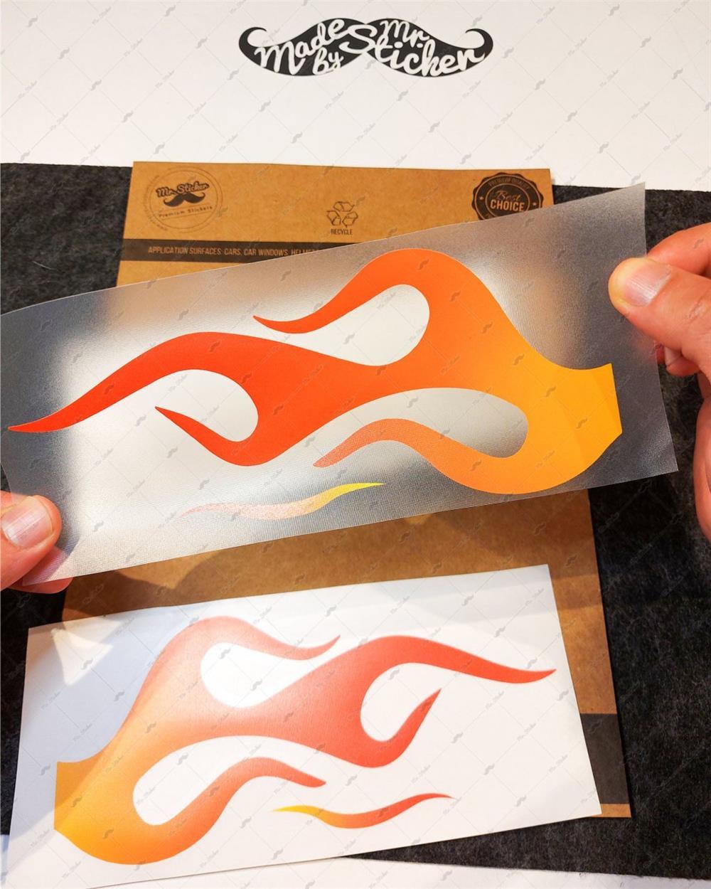 CW8 Alev Etiket Seti - 2 Parca -Simetrik