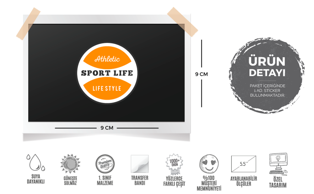 GYM16 Sport Life Etiketi