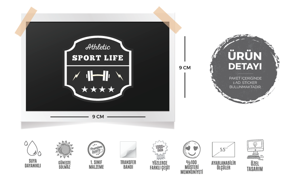 GYM17 Sport Life Etiketi