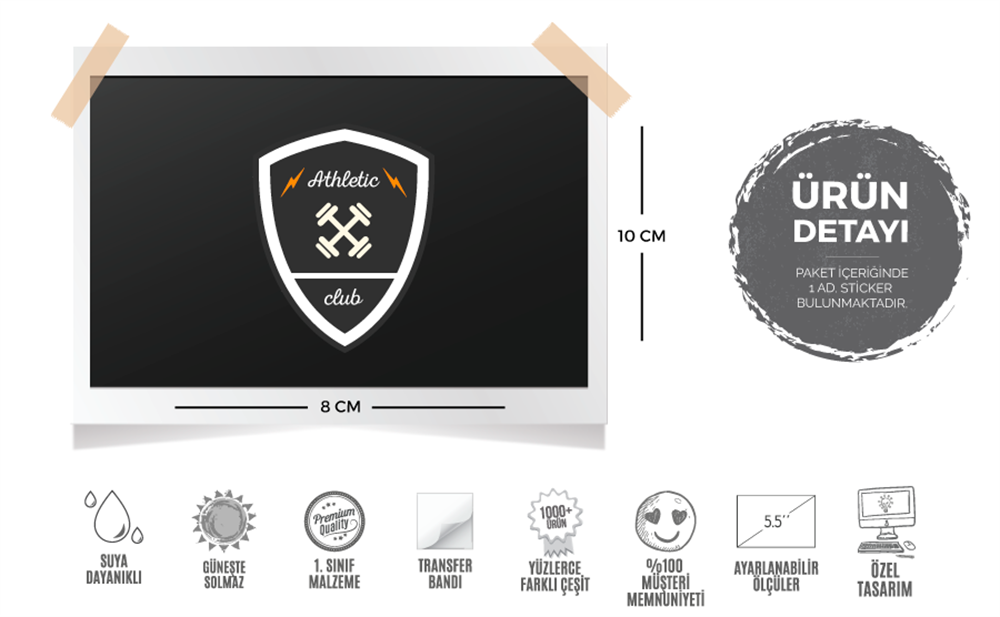 GYM18 Atletic Club Etiketi