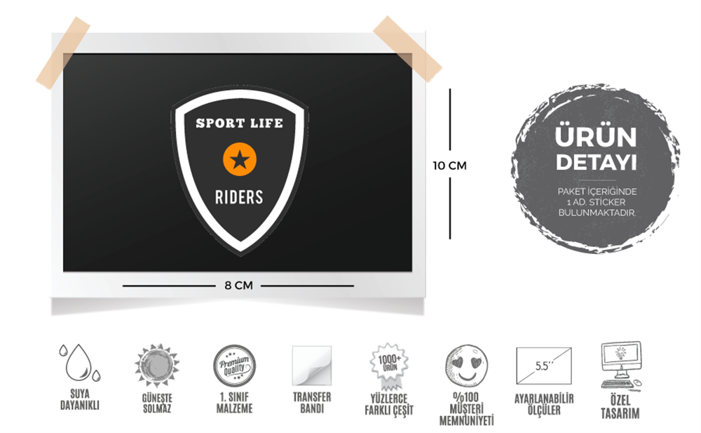 GYM19 Sport Life Etiketi