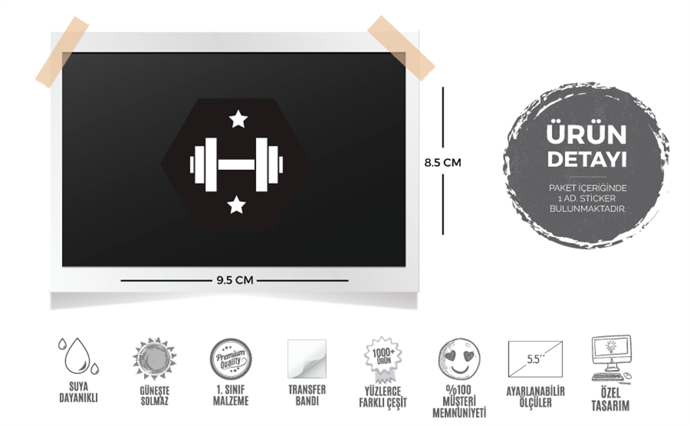 GYM5 Dumbell Etiketi