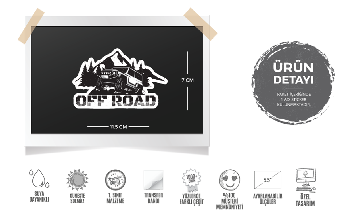 HBG112 Off Road Yazili Etiket