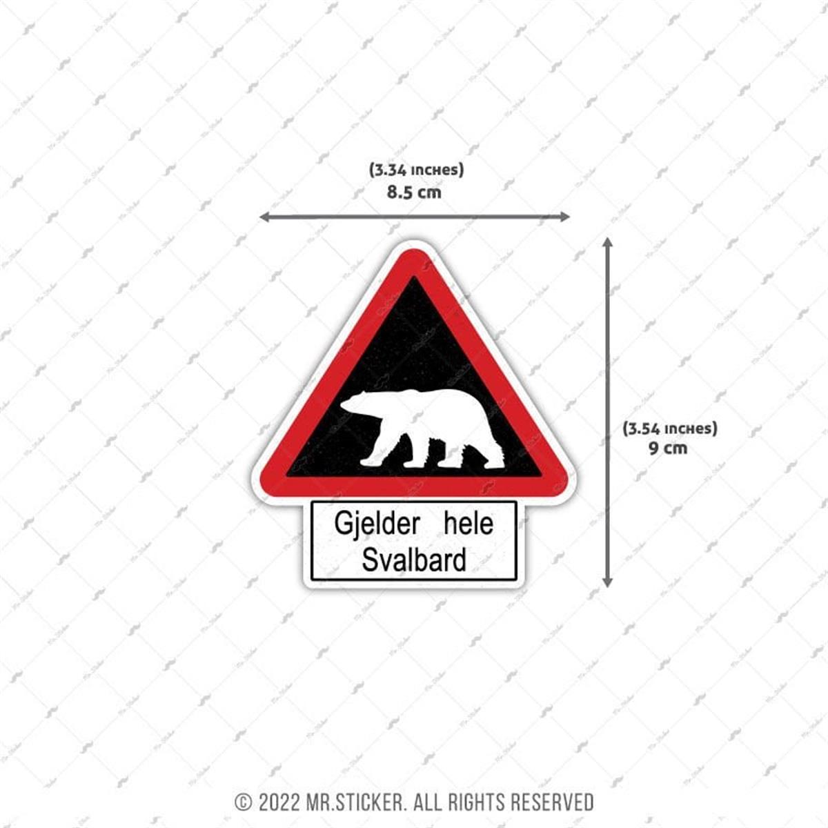 HBG120 Gjelder Hele Svalbard Etiketi