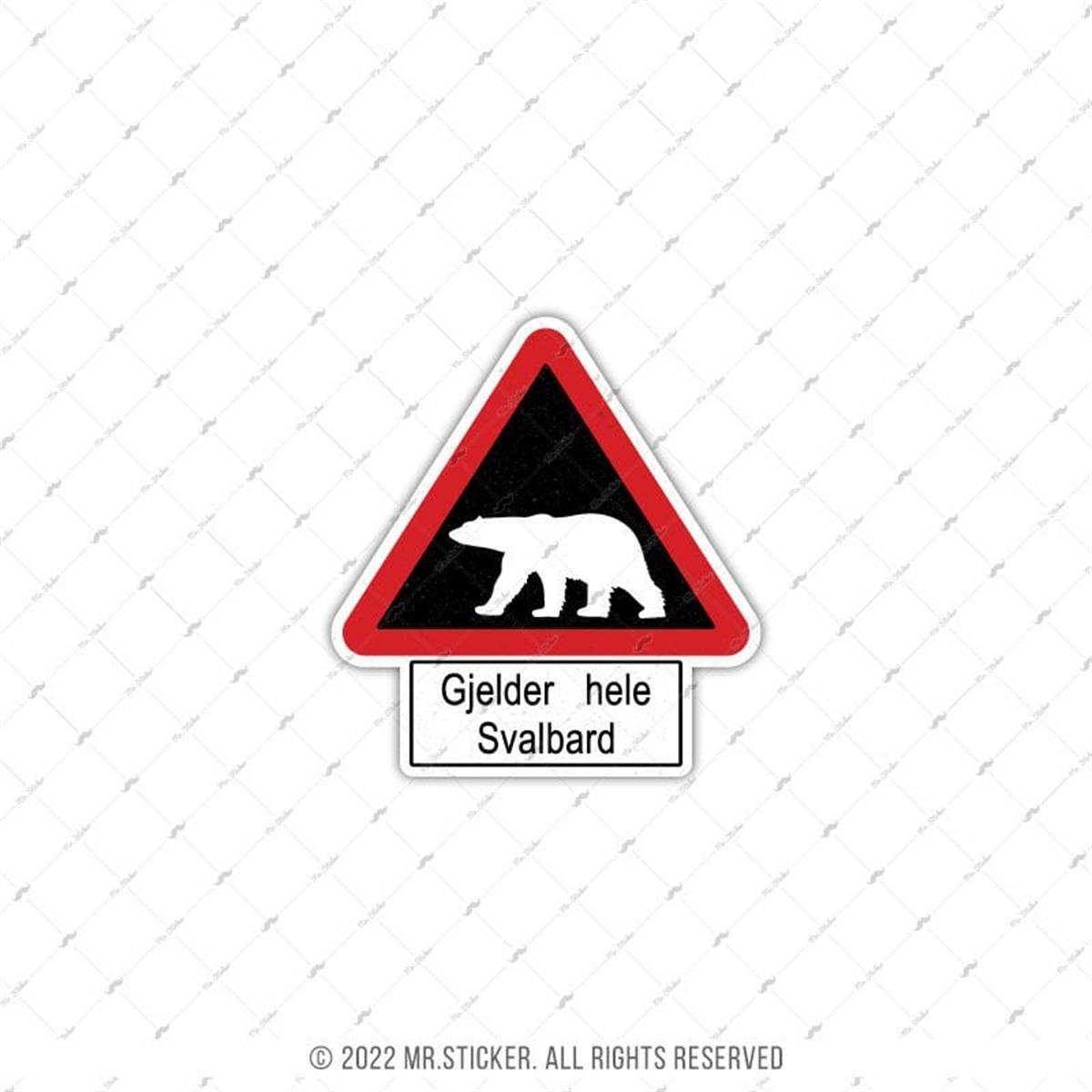 HBG120 Gjelder Hele Svalbard Etiketi