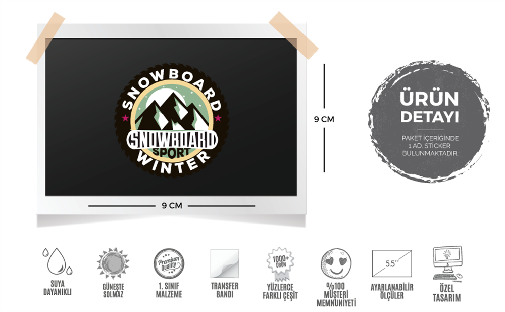 HBG26 Snowboard Etiketi