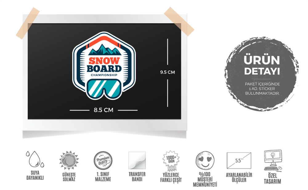 HBG39 Snowboard Etiketi