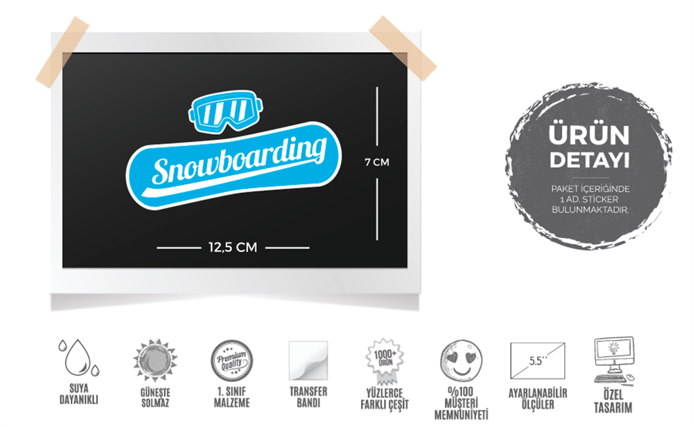 HBG44 Snowboard Etiketi