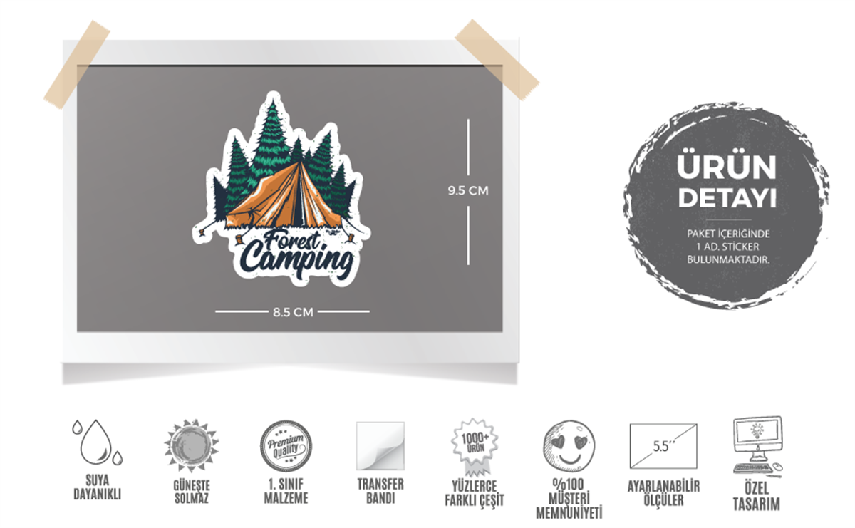 HBG85 Orman Kampi Etiketi