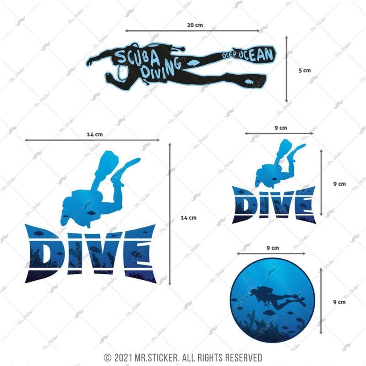 HBGBDL12 Dalgic Sticker Seti 4 Parca