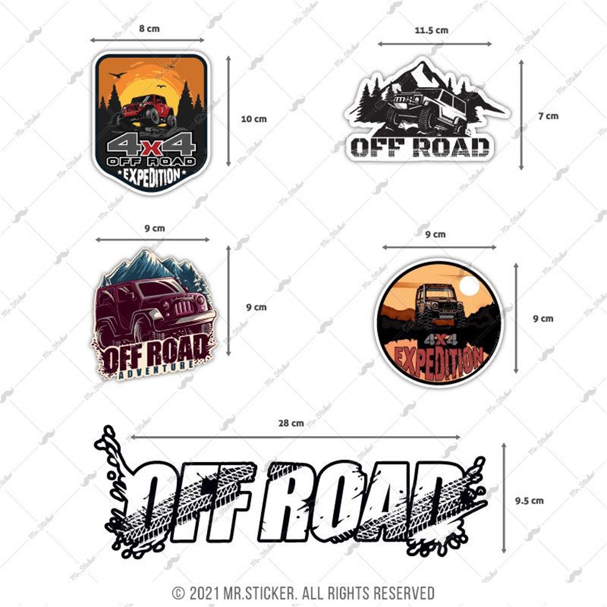 HBGBDL24 Off Road Sticker Seti 5 Parca