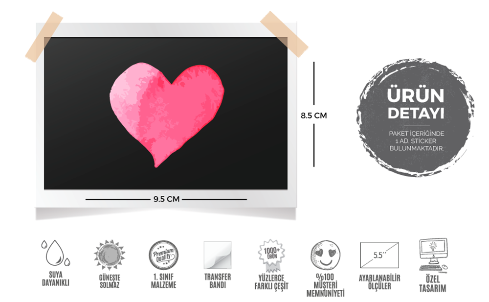 HRT5 - Pembe Kalp Etiketi