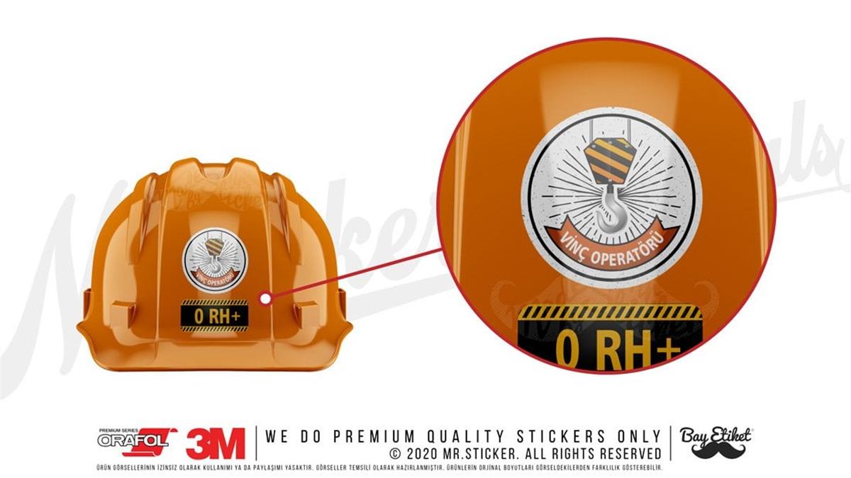 ISG33 Reflektif Vinc Operatoru Yazili Etiket V2