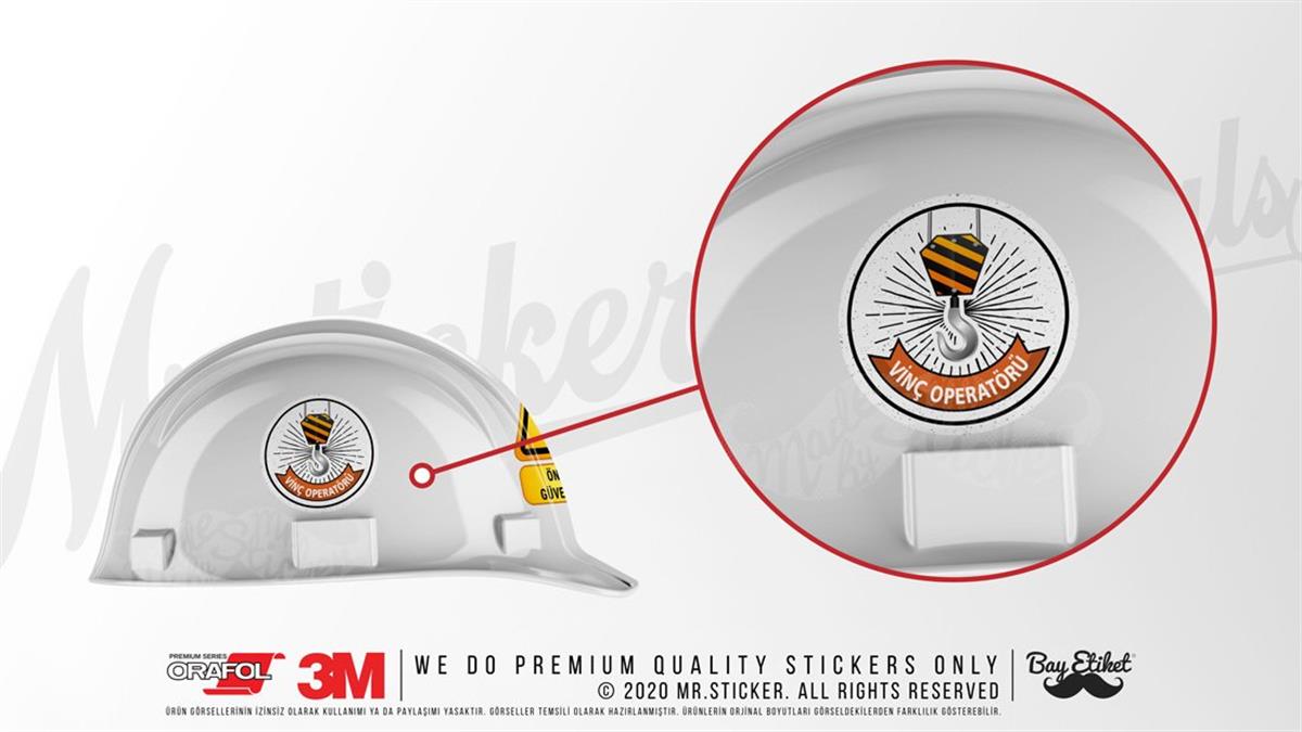 ISG33 Reflektif Vinc Operatoru Yazili Etiket V2