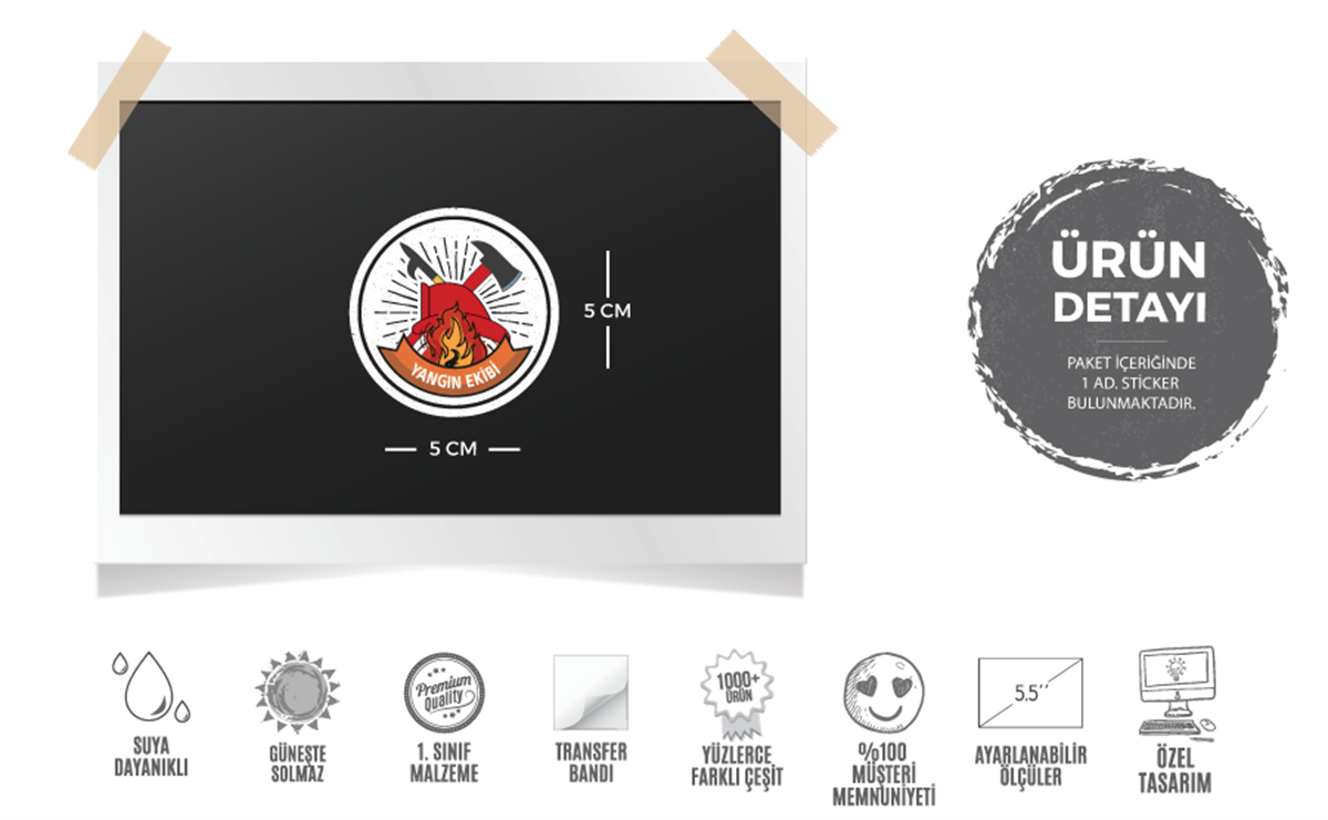 ISG35 Reflektif Yangin Ekibi Yazili Etiket V3