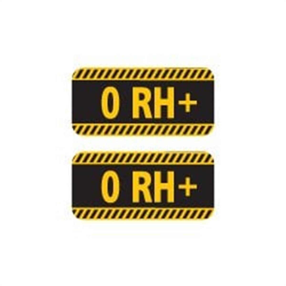 ISG5 Reflektif 0 Rh Pozitif (+) Kan Grubu Etiket Seti V1