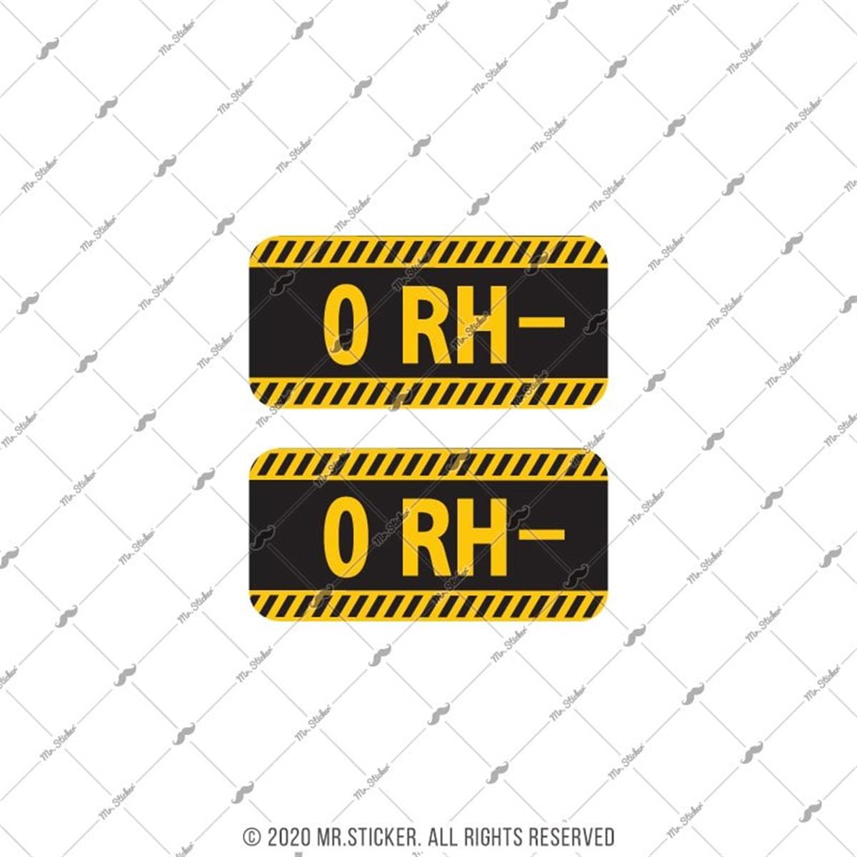 ISG6 Reflektif 0 Rh Negatif (-) Kan Grubu Etiket Seti V1
