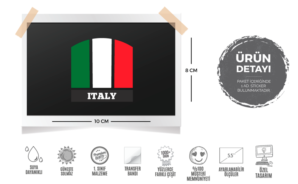 ITF1 Italya Bayrak Etiketi