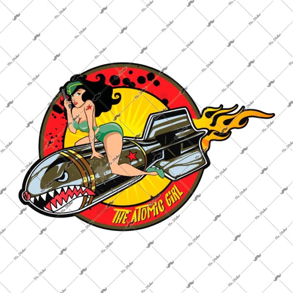 LPT5 Atom Bombasi Pinup Kizi Etiketi