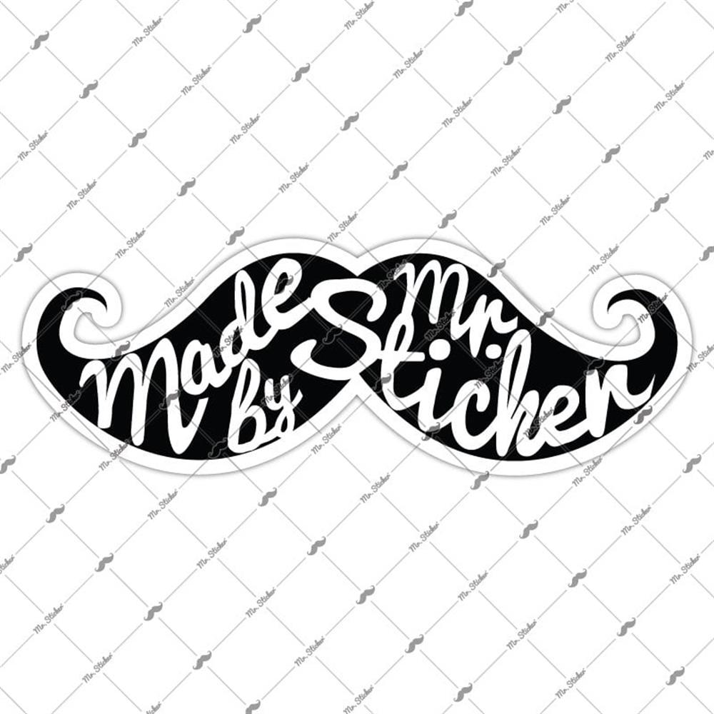 MRSTC10 Reflektif Mr.Sticker Bıyık Etiketi