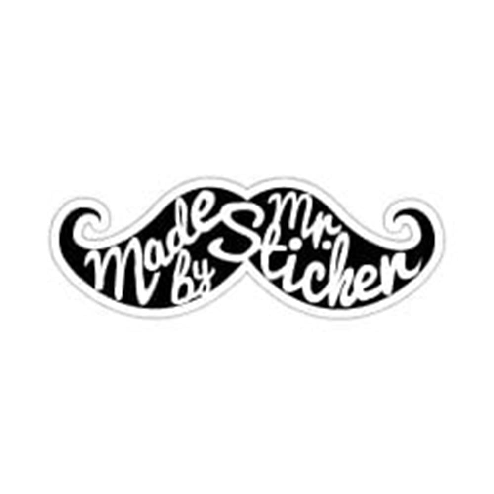 MRSTC10 Reflektif Mr.Sticker Bıyık Etiketi