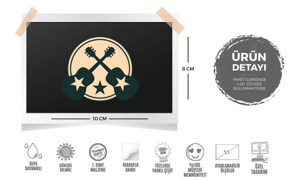 MSC32 Cift Gitar Etiketi