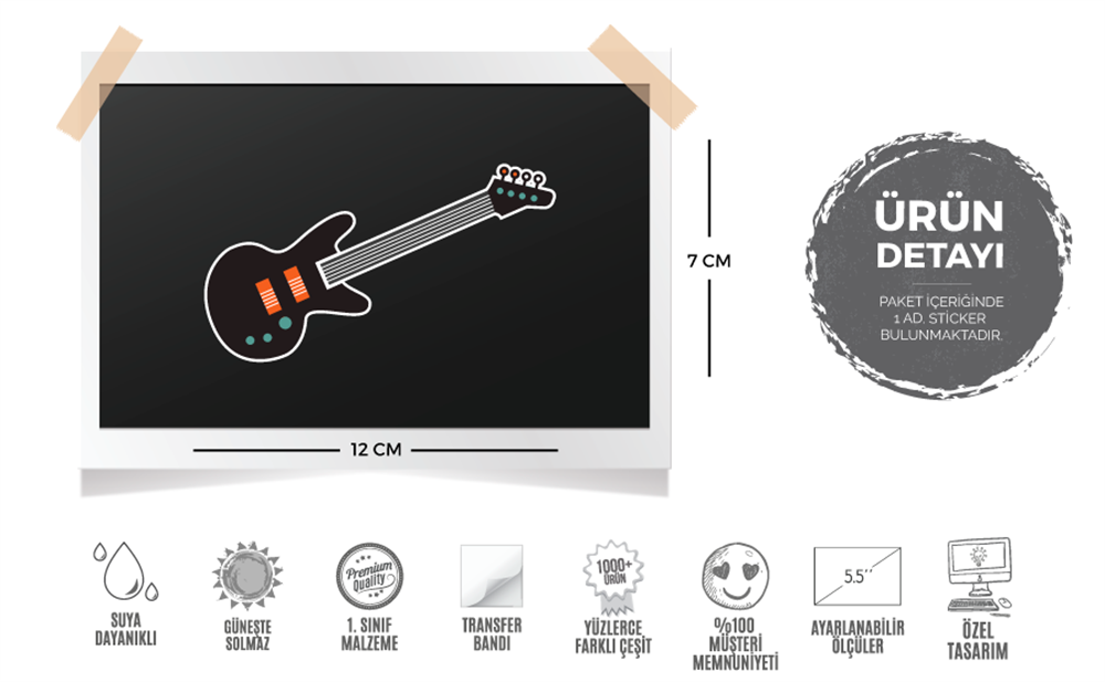 MSC5 Elektro Gitar Etiketi