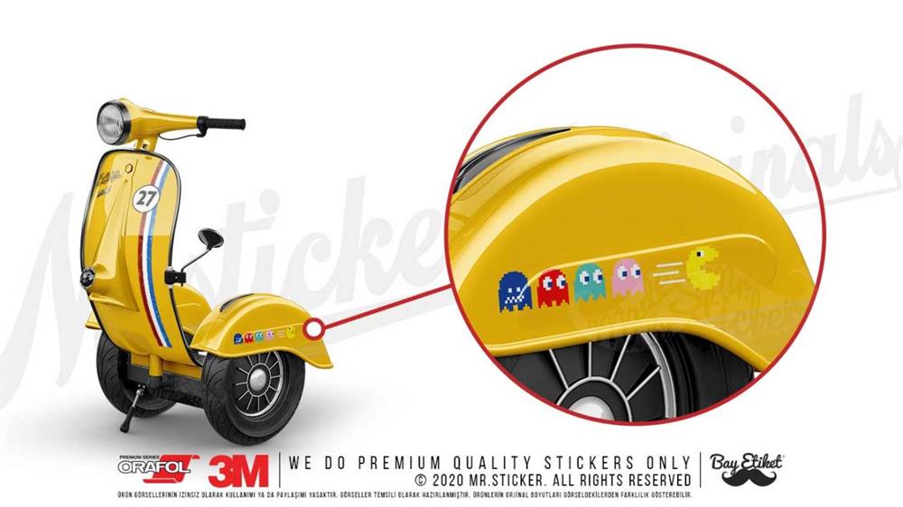 MSL105 Pacman Kaciyor Etiketi