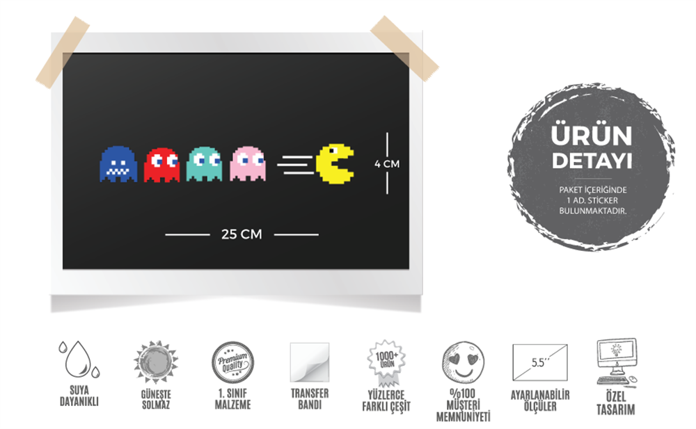 MSL105 Pacman Kaciyor Etiketi