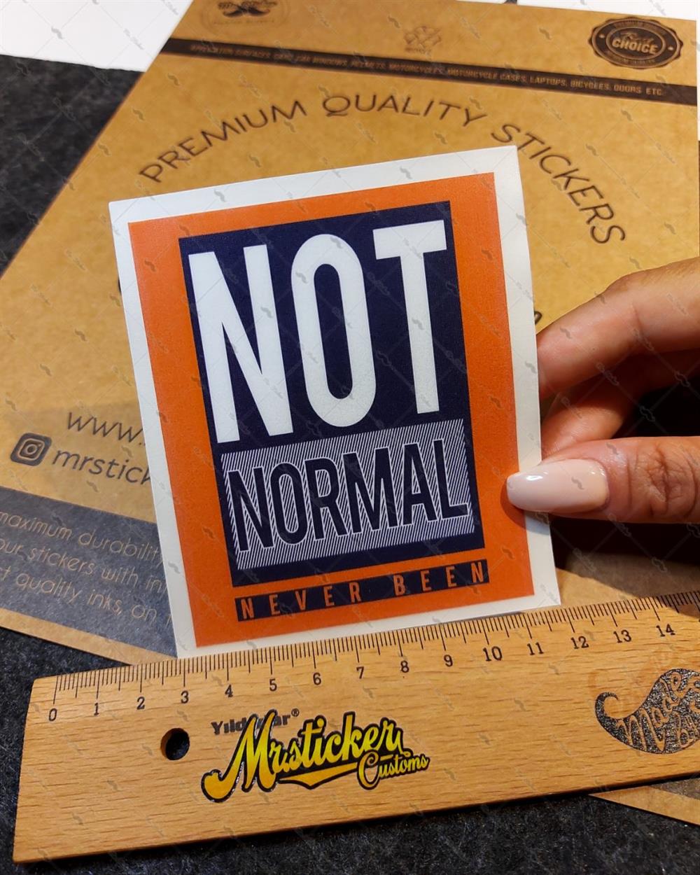 MSL135 Normal Degil Yazili Etiket