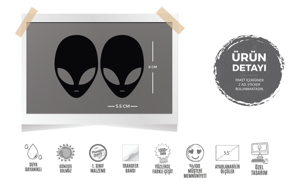MSL143 Alien Etiketi 2li Set