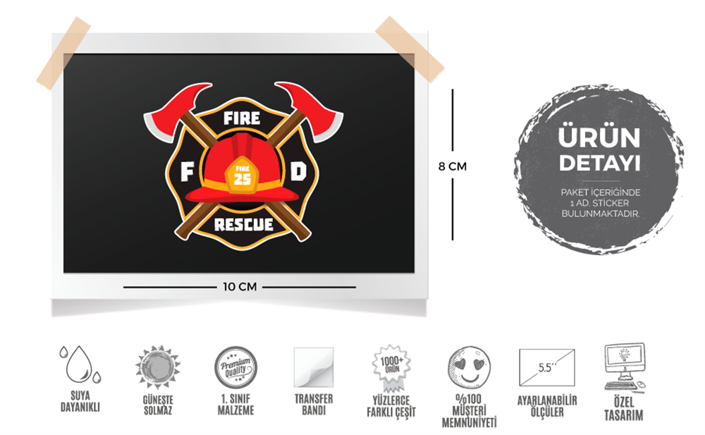 MSL24 Itfaiyeci (Fireman) Etiketi