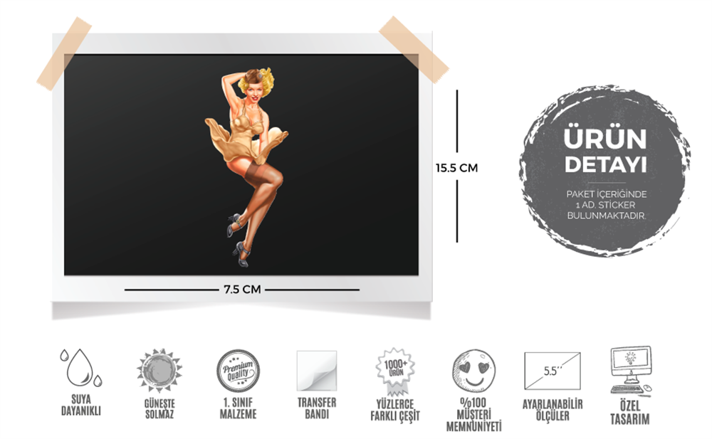 PNP15 Pinup Kizi Etiketi