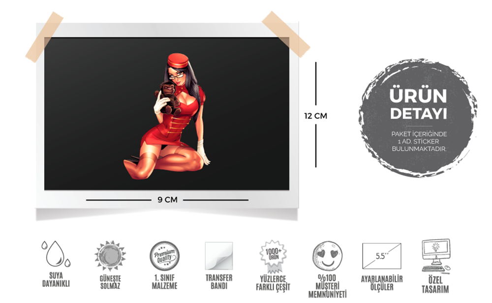 PNP34 Pinup Kizi Etiketi