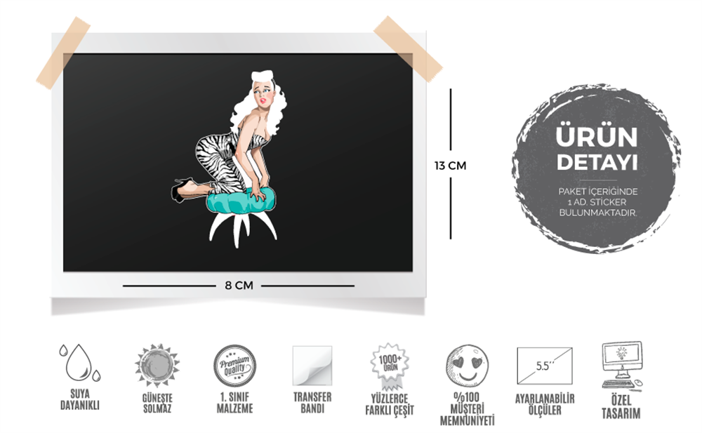 PNP35 Pinup Kizi Etiketi
